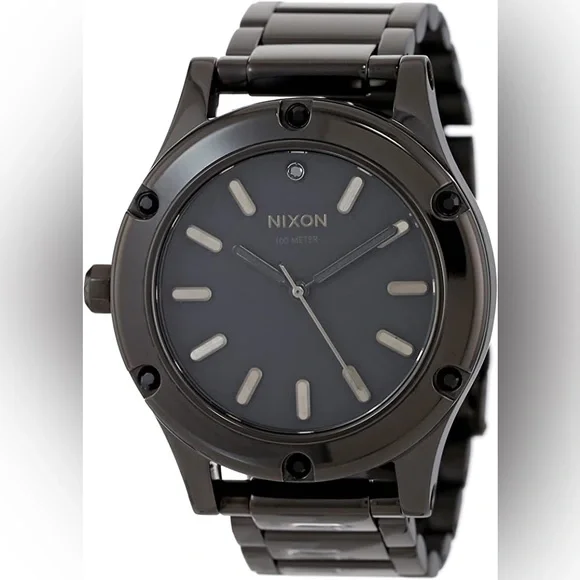 Nixon “Camden” all black finish stainless steel men’s/women’s watch. Nixon The Camden Black Ladies Watch F1187 | eBay main image 2
